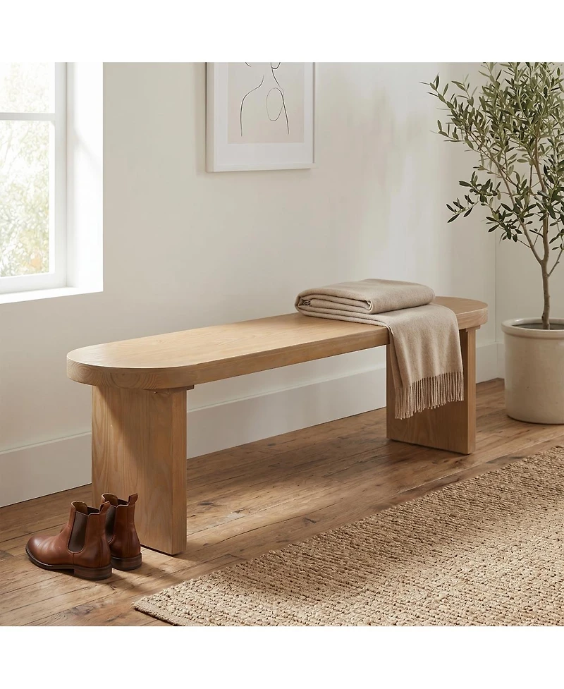 Streamdale Furniture 62.9'' Solid Wood Indoor Dining Bench Seats 3