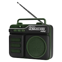 Dolphin Audio Rtx-10GRN Retrobox Mini 10W Bluetooth Rechargeable Speaker with WaveSync, Green