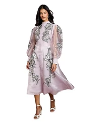 Coast Women's Petite Embroidered Midi Dress