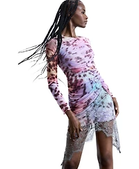 Desigual Women's Draped lace dress