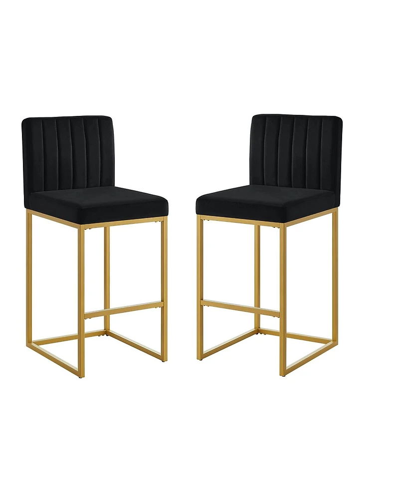 Streamdale Furniture Modern Fashion Counter Height Stools with Backrest Set of 2