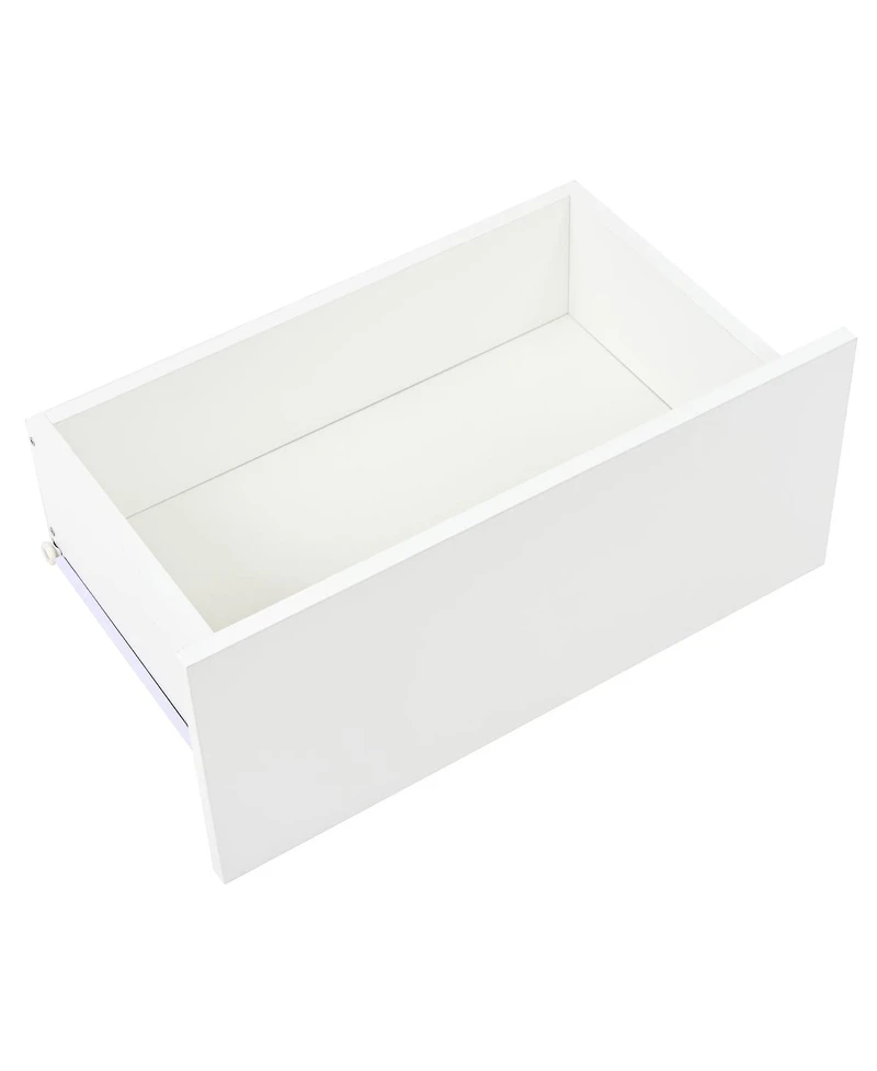Streamdale Furniture 6-Drawer L-Shaped Vanity Desk and Dresser Combo