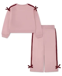 Levi's Toddler Girls' 2T-4T Sweatshirt and Pants, 2-Piece Set