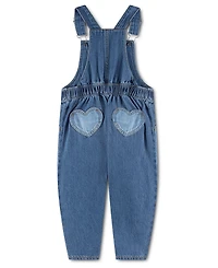 Levi's Toddler Girls' 2T-4T Hearts Sleeveless Overalls