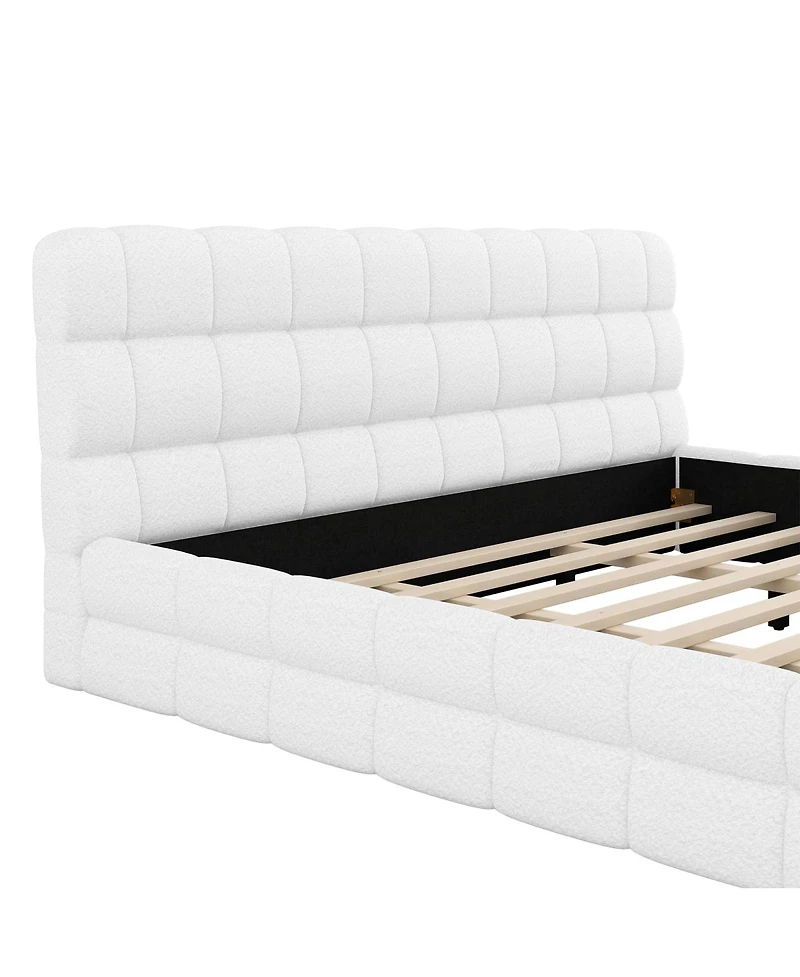 Streamdale Furniture King Size Upholstered Platform Bed