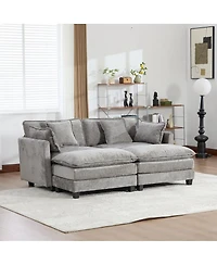 Streamdale Furniture Modular Cloud Sofa with Soft Chenille Fabric and Ergonomic Support