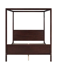 Streamdale Furniture Canopy Platform Bed with Headboard and Footboard