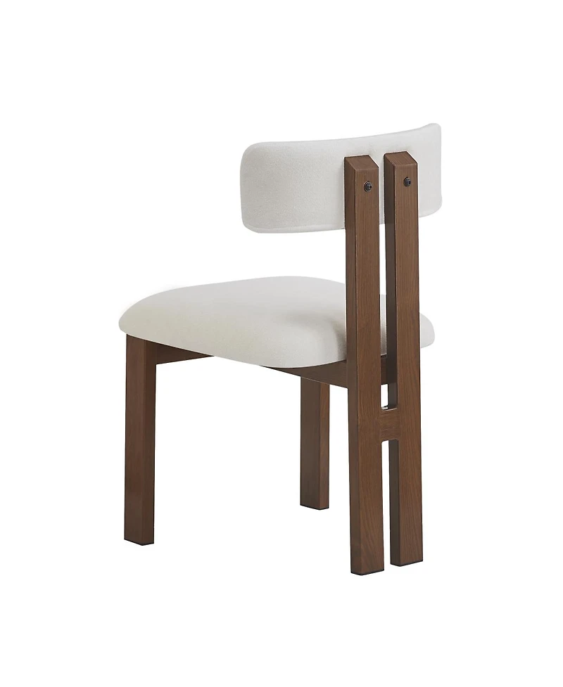 Streamdale Furniture Upholstered Armless Dining Chairs With Metal Legs (Set of 2)