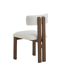 Streamdale Furniture Upholstered Armless Dining Chairs With Metal Legs (Set of 2)