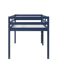 Streamdale Furniture Solid Wooden Twin Loft Bed with Ladder and Strengthened