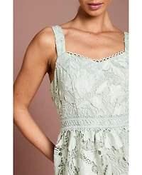 Coast Women's Lace Peplum Midi Dress