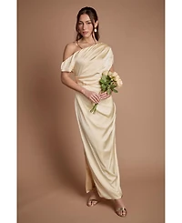 Coast Women's Off Shoulder Satin Maxi Dress