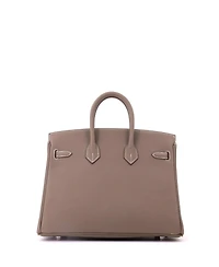 Pre-Owned HERMES Birkin 25 Handbag Togo with Palladium Hardware
