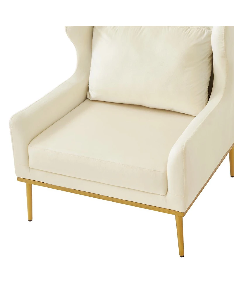 Streamdale Furniture Modern Velvet Accent Armchair for Living Room and Bedroom