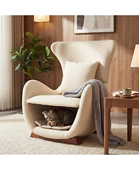 Streamdale Furniture Modern Polyester Accent Chair with Pet/Storage Space