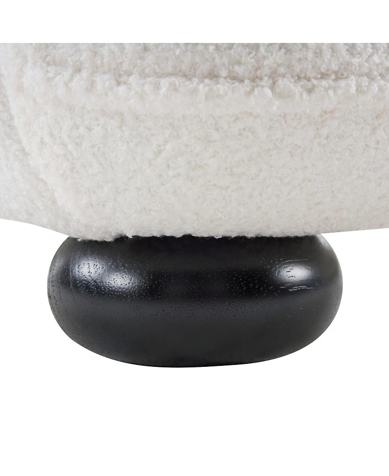 Streamdale Furniture Extra Thick Upholstered Platform Bed Frame Teddy Fleece