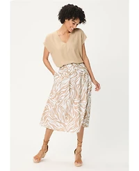 Olsen Women's Neo Zebra A-Line Skirt