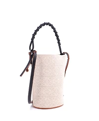 Pre-Owned Loewe Medium Gate Bucket Bag Anagram Jacquard Canvas