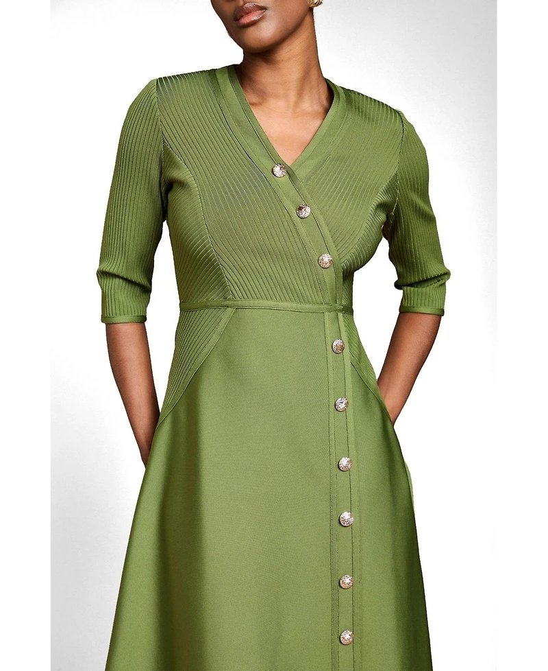 Coast Women's Bandage V-Neck Midi Dress
