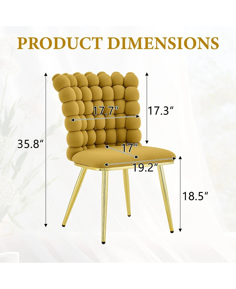 Streamdale Furniture Ergonomic Tufted Accent Chair with Legs