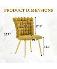 Streamdale Furniture Ergonomic Tufted Accent Chair with Legs