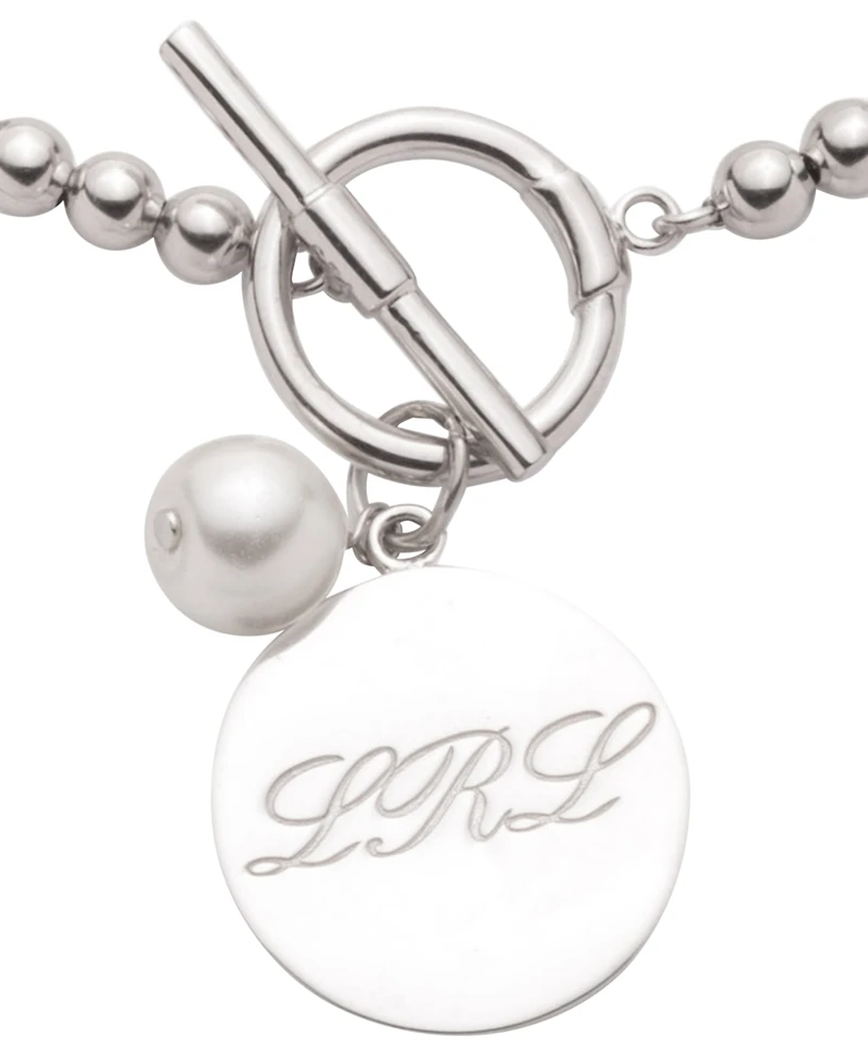 Lauren Ralph Lauren Sterling Silver Imitation Pearl Bracelet