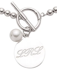 Lauren Ralph Lauren Sterling Silver Imitation Pearl Bracelet