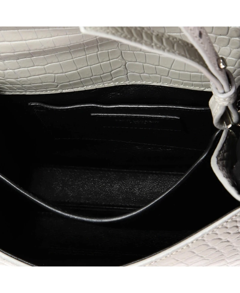 Pre-Owned Saint Laurent Mini Cassandra Top Handle Bag Embossed Leather