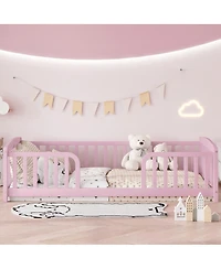 Streamdale Furniture Floor Fence Bed with Central Entrance