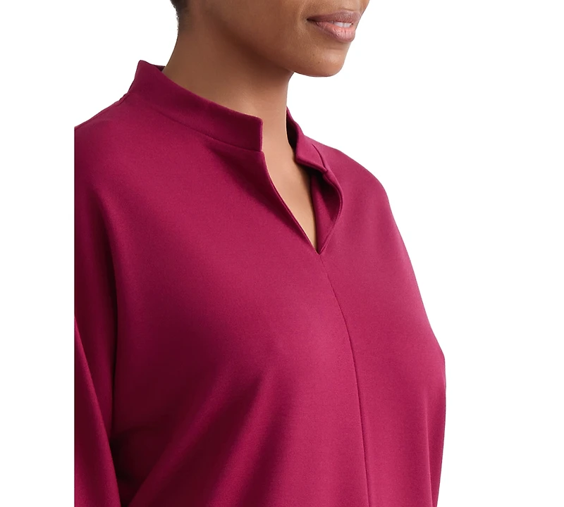 Jones New York Women's Johnny Collar Top