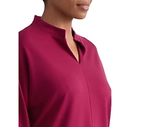 Jones New York Women's Johnny Collar Top