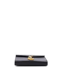 Pre-Owned Saint Laurent Mini Cassandra Chain Wallet Leather