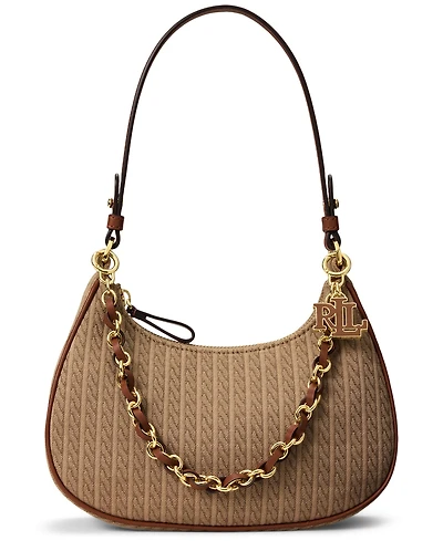 Lauren Ralph Lauren Small Marcy Zipper Shoulder Handbag