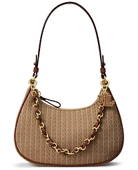 Lauren Ralph Lauren Small Marcy Zipper Shoulder Handbag