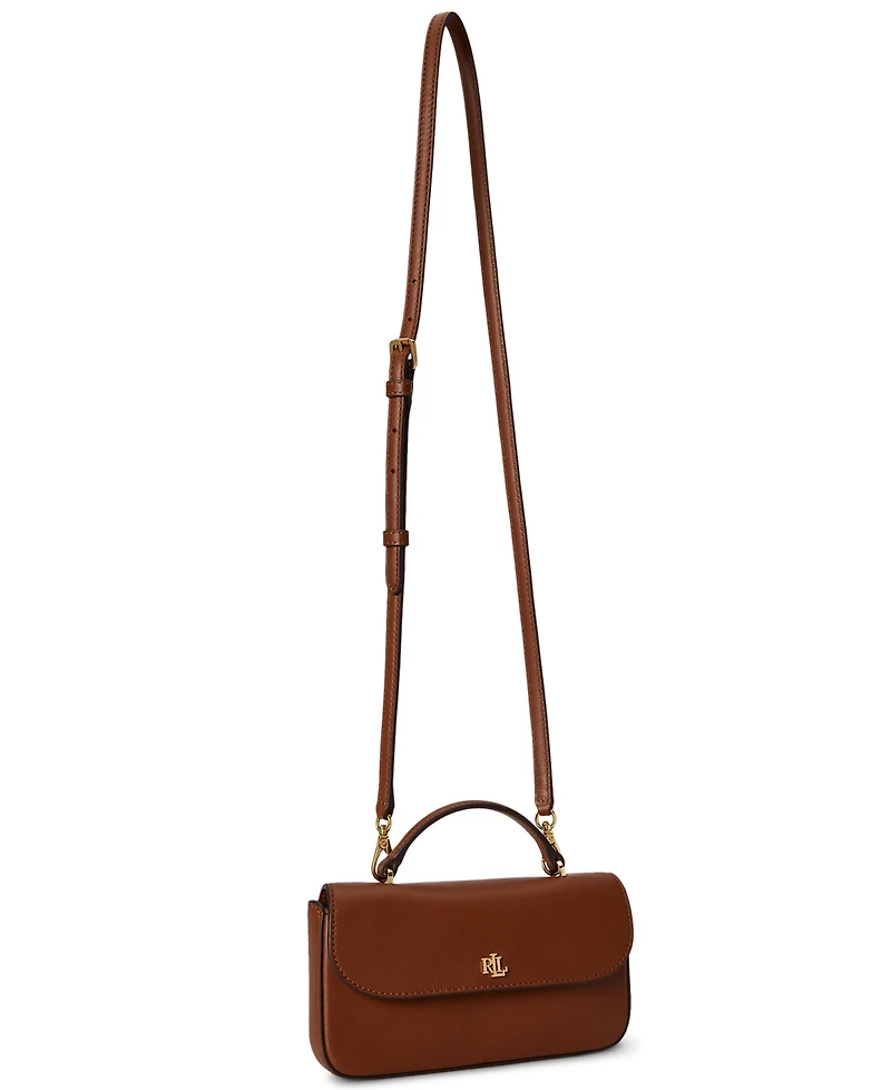 Lauren Ralph Lauren Marcy Small Smooth Leather Crossbody Handbag