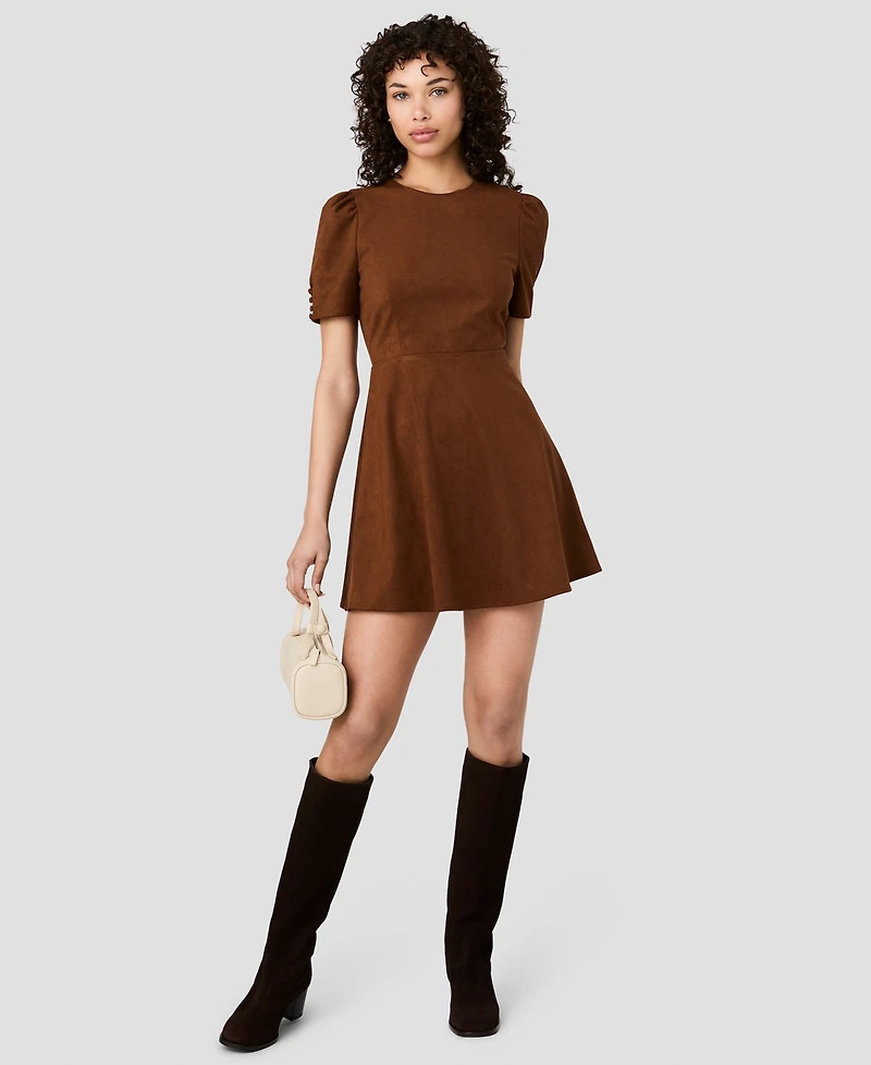 French Connection Women's Jewel Neck Short-Sleeve Dress