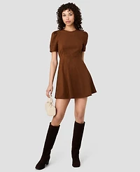 French Connection Women's Jewel Neck Short-Sleeve Dress