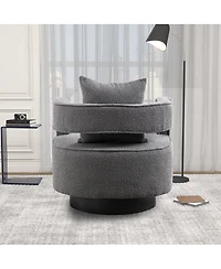 Streamdale Furniture Modern Swivel Accent Chair with Base
