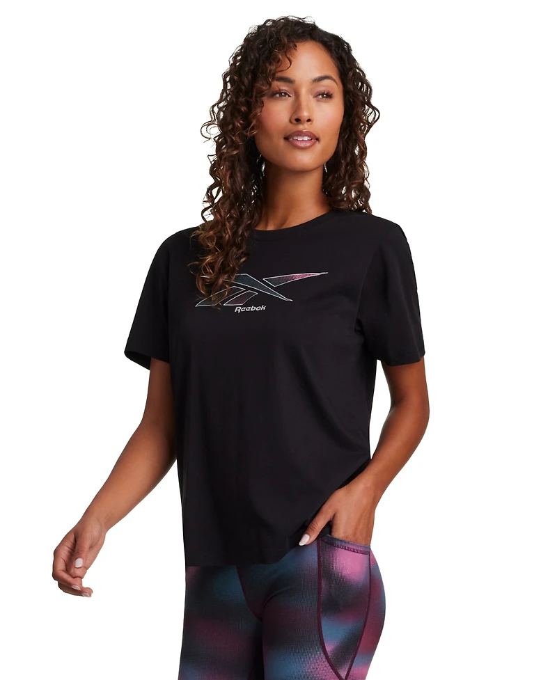 Reebok Women's Vector Graphic Crewneck T-Shirt