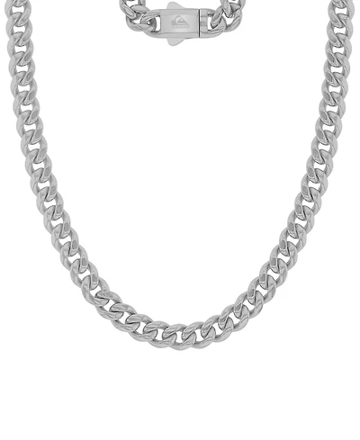 Quiksilver Men's Miami Platinum-Plated Cuban Chain Necklace