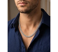 Quiksilver Men's Miami Platinum-Plated Cuban Chain Necklace