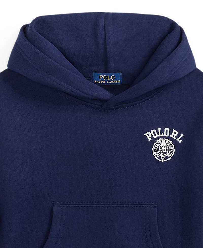 Polo Ralph Lauren Boys' 2T-7 Big Fit Logo Long-Sleeve Fleece Hoodie