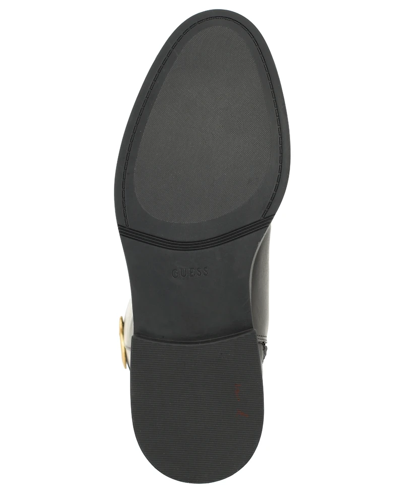 Guess Women's Kandra Wide Calf Signature G Logo Block Heel Boots