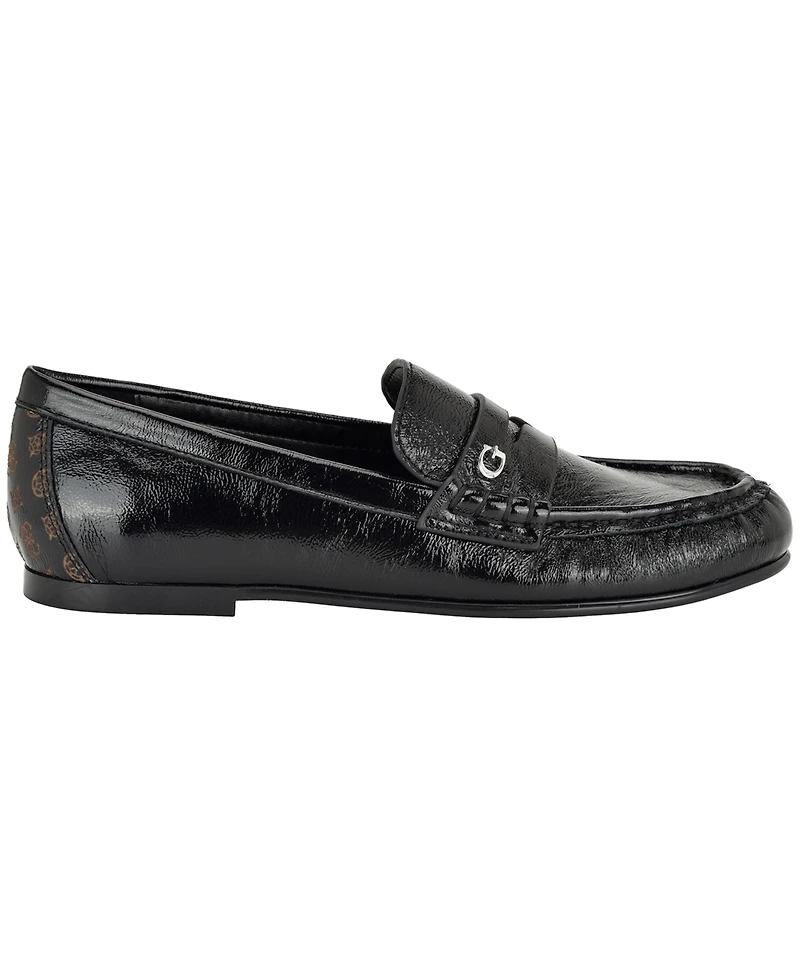 Guess Women's Raivoo Suede Slip-On Penny Loafer