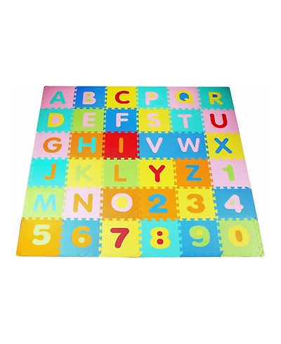 BalanceFrom Fitness Thick Interlocking Letter Puzzle Foam Exercise Play Mats