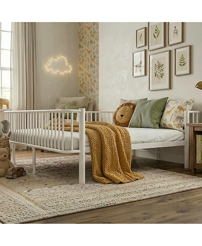 Streamdale Furniture Metal Daybed with Sturdy Steel Slat Support