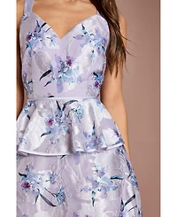 Coast Women's Satin Jacquard Midi Dress