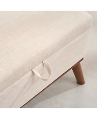 Streamdale Furniture 31'' Mid-Century Modern Lift-Top Storage Ottoman