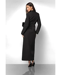 Coast Women's Muse Bow Front Satin Maxi Dress