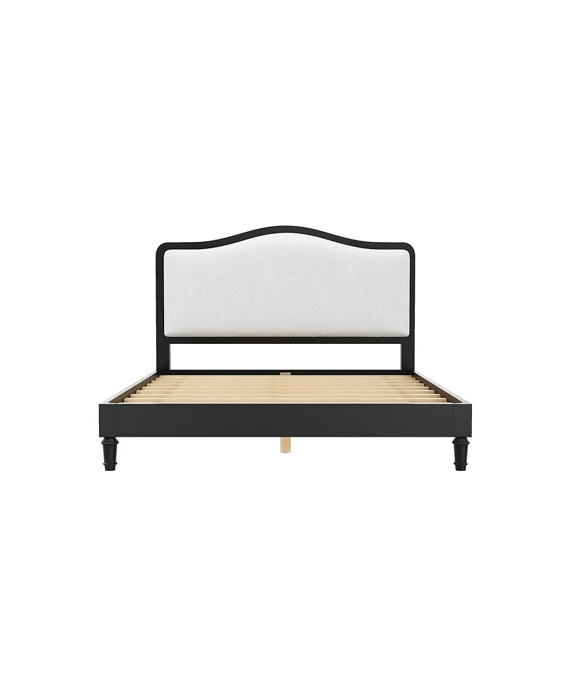 Streamdale Furniture Queen Size Platform Bed with Upholstered Headboard